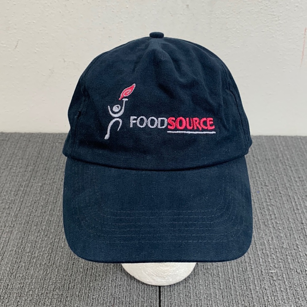 Food Source Baseball Hat Unisex Navy Blue Strapback Cap Port Authority
